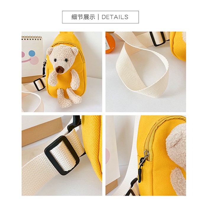 [Brandedbaby] TAS SELEMPANG ANAK BEAR / SLING BAG RABBIT / TAS FASHION CASUAL ANAK PEREMPUAN