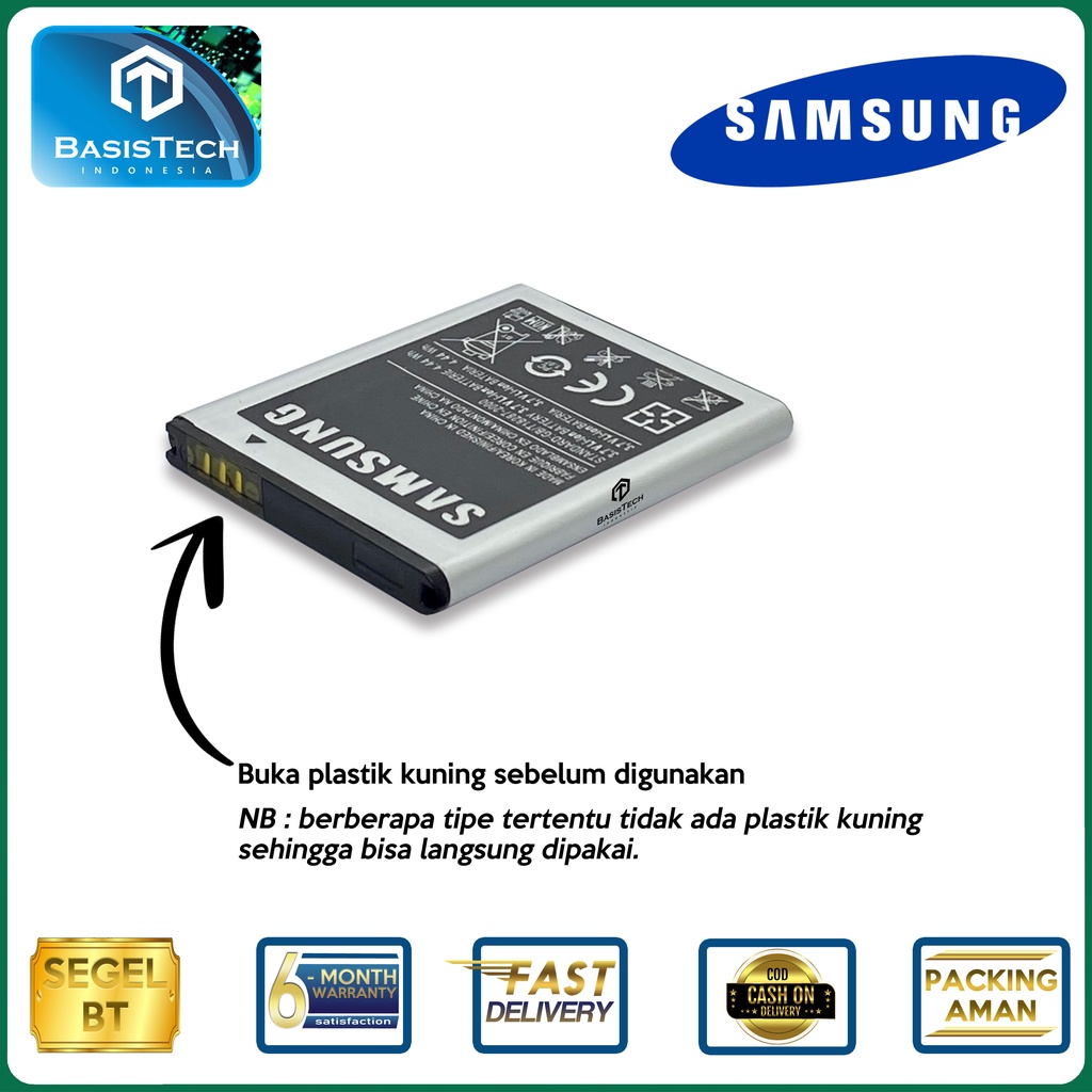 BATERAI SAMSUNG GALAXY MINI S5570 - S5330 - S525 - S7230 - S5280 - S5282 - EB494353VU - ORI99