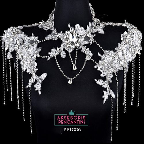 [READY STOCK] AKSESORIS PENGANTIN BOLERO PESTA CRYSTAL MUTIARA PUTIH BPT006