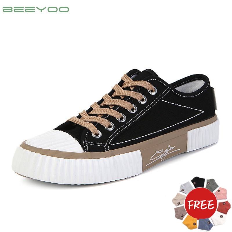 Beeyoo Sepatu Sneakers Cavas Wanita Sepatu Casual Korea Fashion Sport Shoes WK204