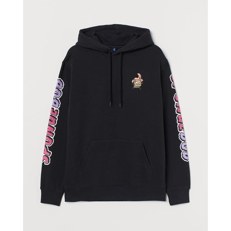 H&M Hoodie Spongebob Black / Hitam / Jaket Spongebob / Sweater H&M / Hoodie Hitam / Jaket H&M Ori