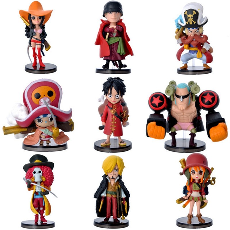 Action Figure One Piece 9 PCS - Model 65