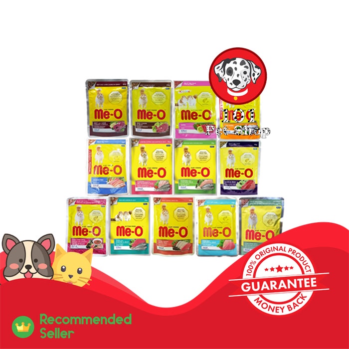 MAKANAN KUCING BASAH MEO POUCH 80GR ALL VARIAN