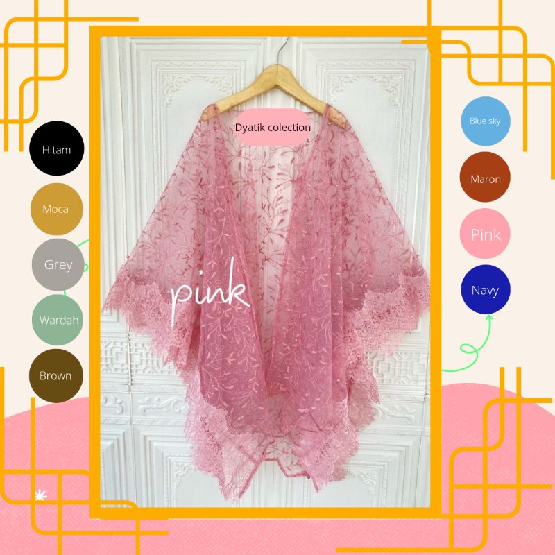 	 Atasan Kebaya Cardigan Brukat Outer Tile Kardigan Brokat Outer Brukat Kebaya Kondangan Kebaya Remaja	