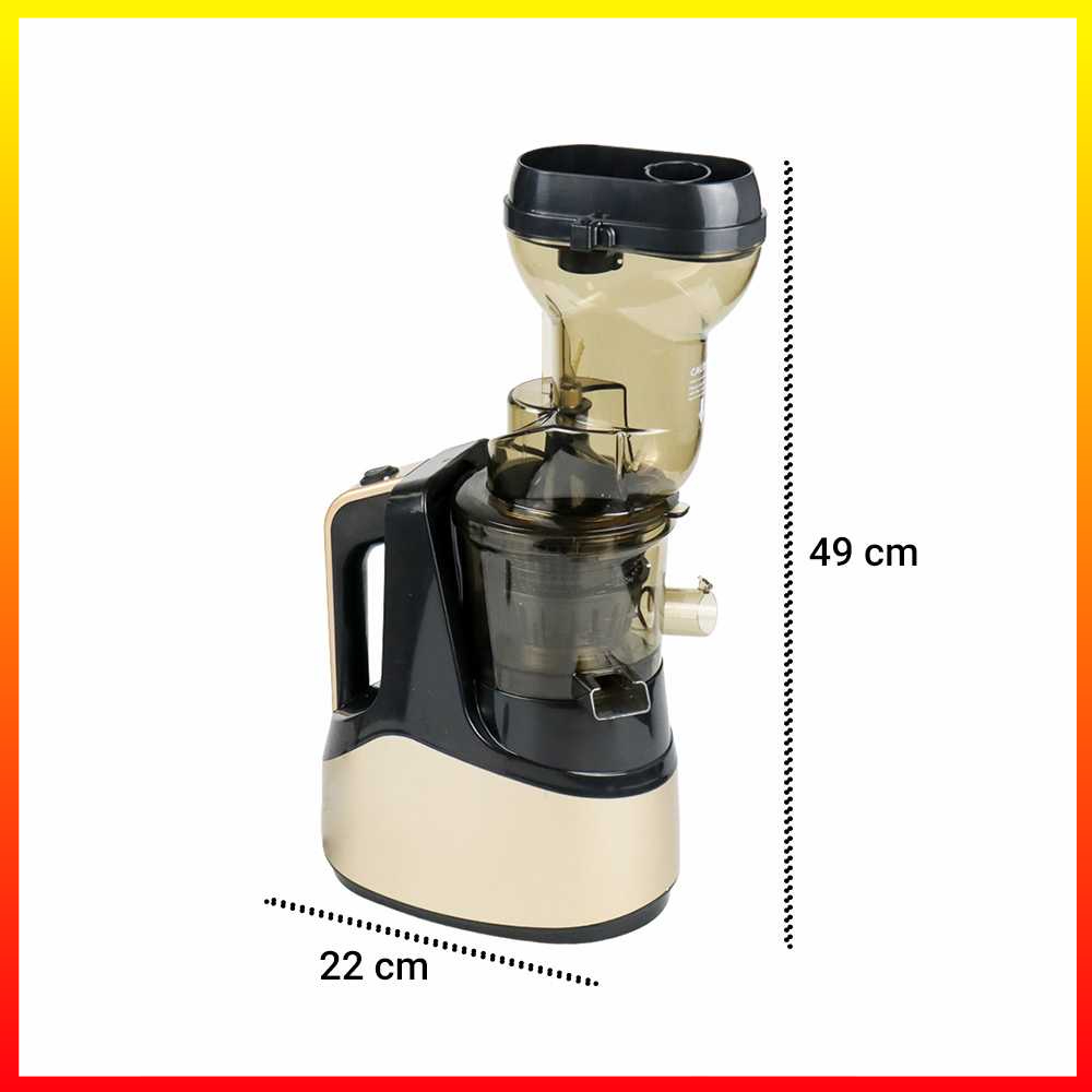 Blender Buah Konsumsi Daya Rendah Copper Motor 150W Fruit Slow Juicer 7LV Screw Cold Press Extractor Machine Filter Free MIUI - WIHA01GD