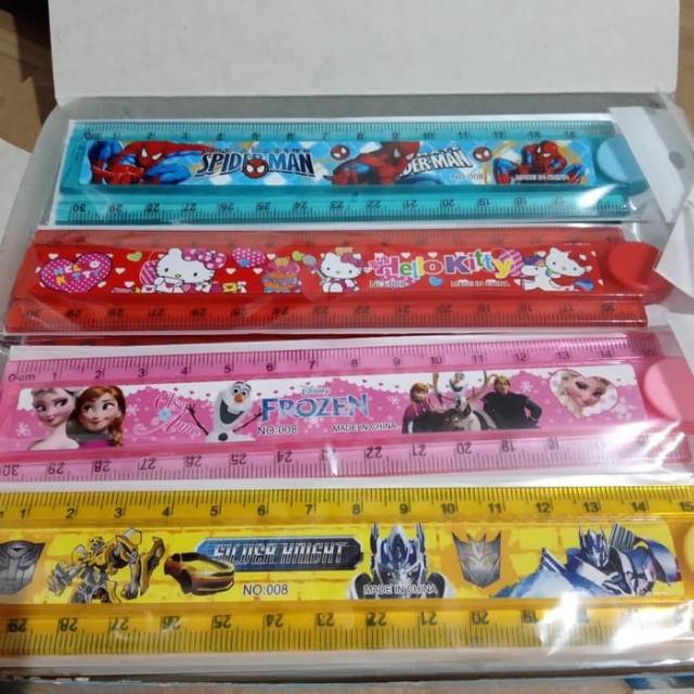 

Penggaris karakter lipat