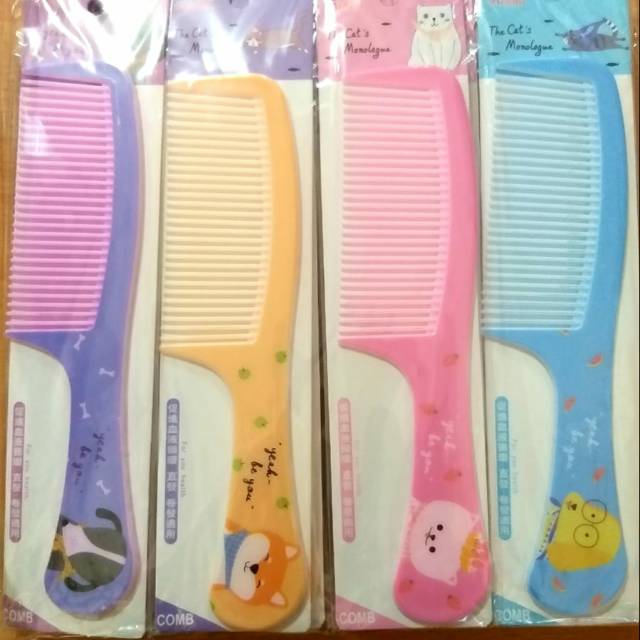 Sisir Rambut Gagang Fancy Sisir Rambut  anak dewasa karakter sisir fancy Hair Brush 20 CM