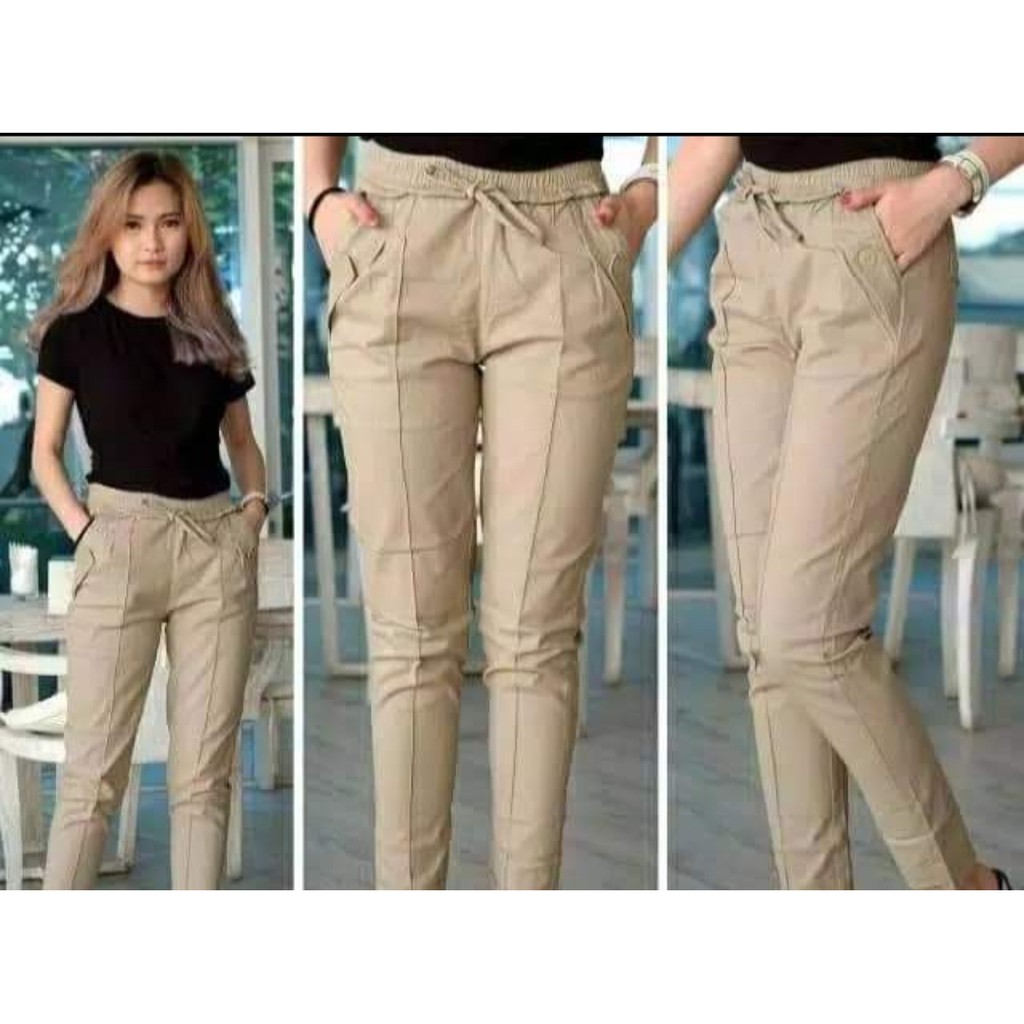 BAGGY PANTS PREMIUM TWIL STREET CELANA PANJANG WANITA CELANA KANTOR KERJA XL-XXL