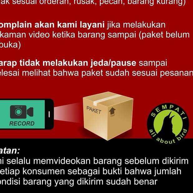 JMHF TEBOK PVC PLIK ANTI PECAH SANGKAR BULAT KAPSUL BURUNG  TBKN ZW ✅