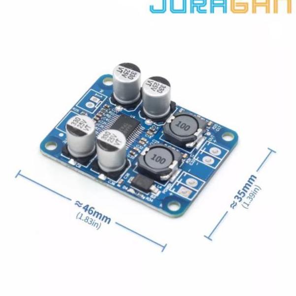 Bagus Dipakai.. TPA3118 PBTL MONO DIGITAL POWER AMPLIFIER BOARD 60W 12V 24V CLASS D