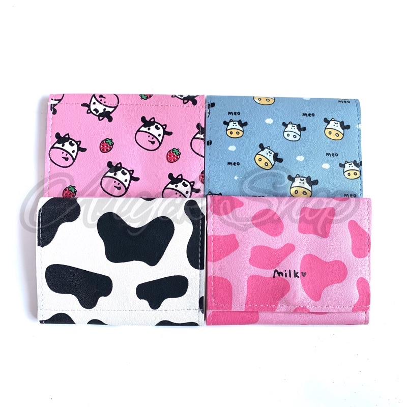 Dompet Lipat Wanita Motif Sapi