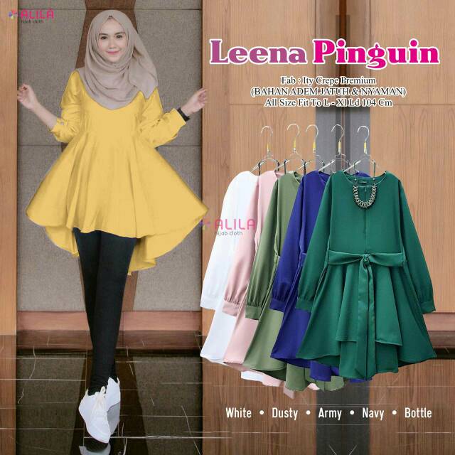 Leena pinguin//blouse wanita murah