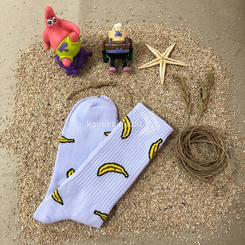 Kaos Kaki Motif Pisang / Banana Socks