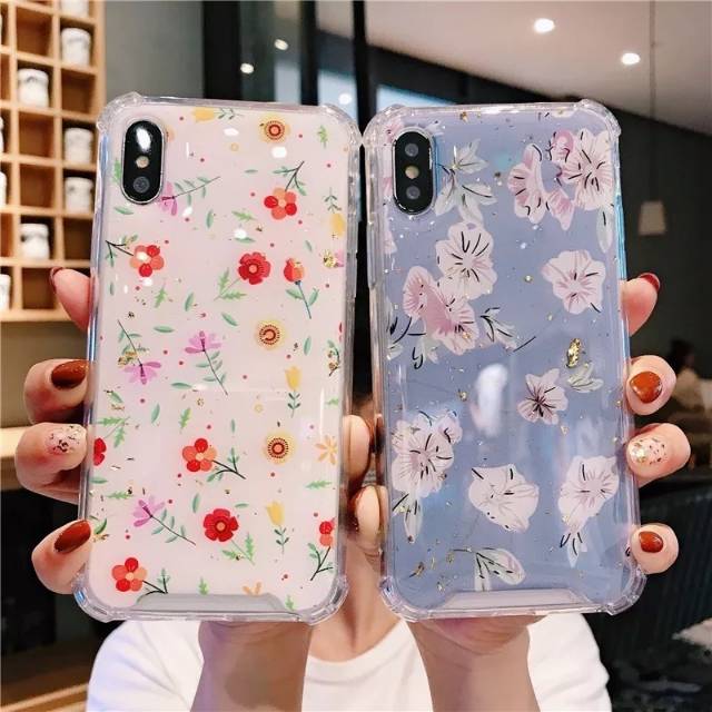 Casing Soft Case TPU Motif Bunga flower Daisy untuk Samsung s8