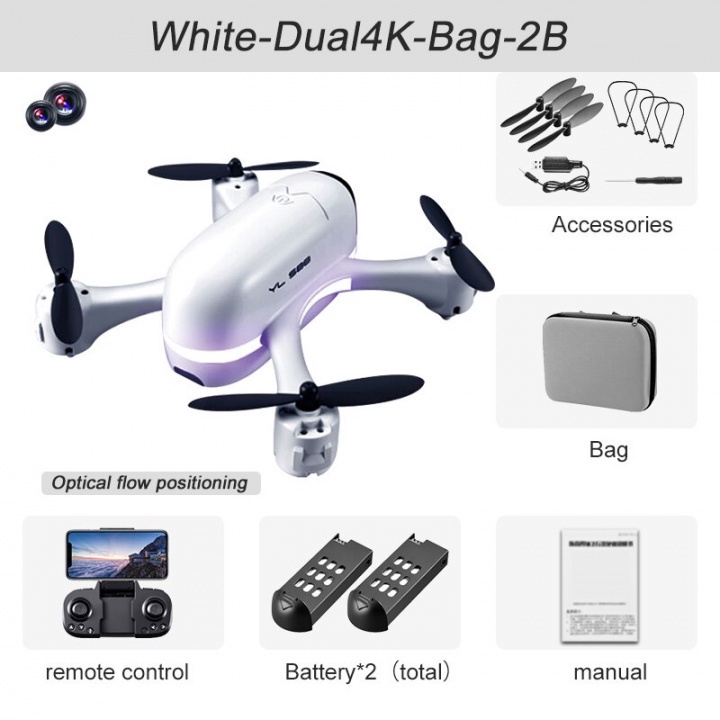 281 YL S88 - Mini Drone 4K HD Dual Camera Optical Quadcopter