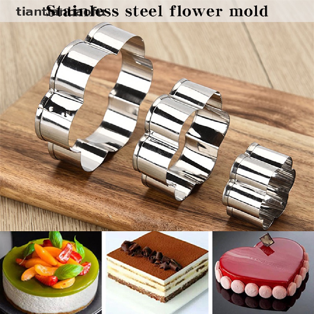 [tiantianbaofu] 1Set Plum-shaped Biscuit Mold DIY Cookies Cutter Bread Cake Baking Fondant Tools Boutique