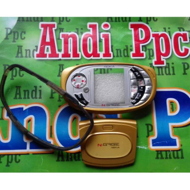 Casing Nokia N-GAGE QD Ngage Gold Dan Karet