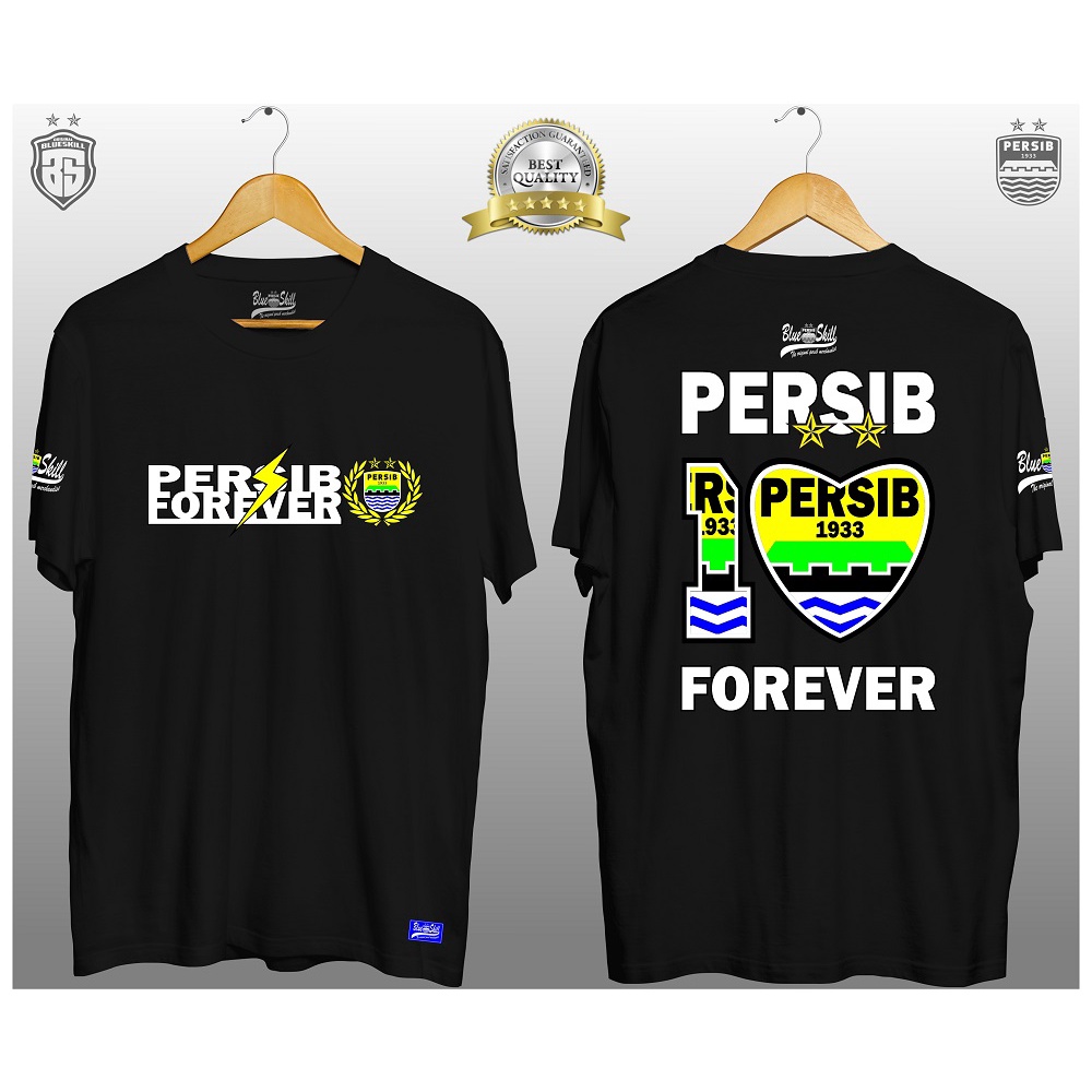 Kaos persib pendek / kaos persib forever / kaos persib i love forever / kaos persib untuk pria dan wanita / kaos originalblueskill