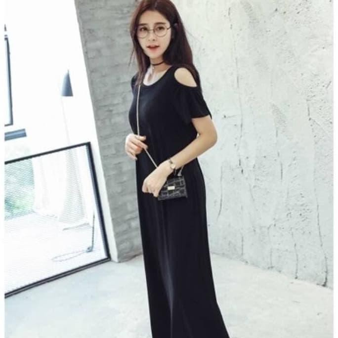 BestSellerBH004 Oversize Long Dress/ Big Size/Ukuran Besar - Hitam, S READY