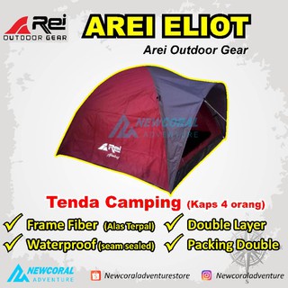 Tenda Camping Rei Eliot Double Layer original kapasitas 4 orang