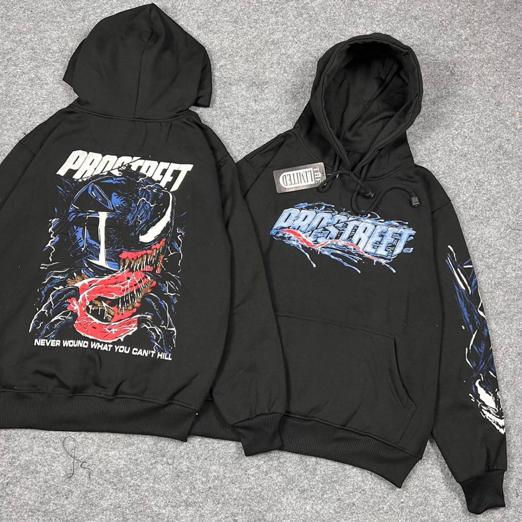 Sweater Hoodie pria Prostreet Venom Rider Jepang Sunmori