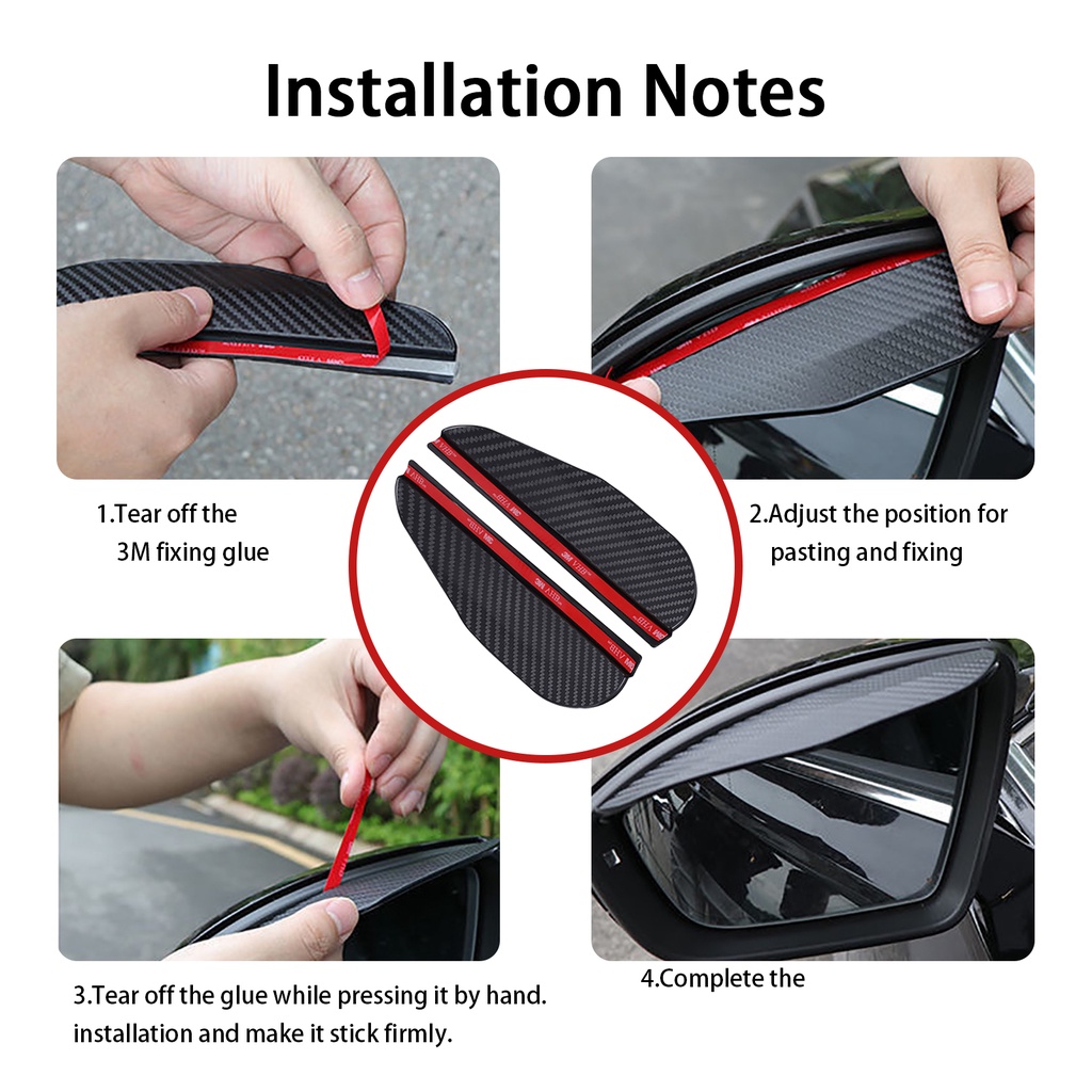 2 Pcs Cover Pelindung Kaca Spion Samping Mobil Universal Anti Air