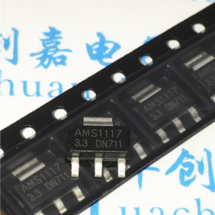 AMS1117 3.3V Linear Voltage Regulator Chip SMD SOT-223 Made in taiwan