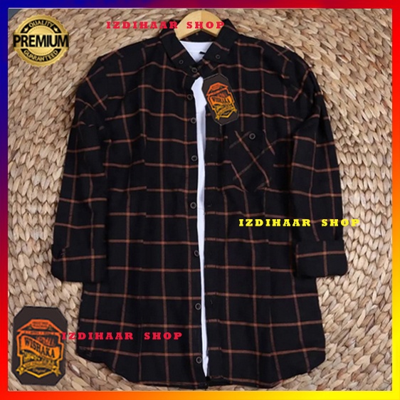 Kemeja Flanel Impor Pria Kualitas Premium Lengan Panjang Unisex Hem Flannel Baju Flanel Pria Motif Kotak Kotak JUMBO XXL XXXL