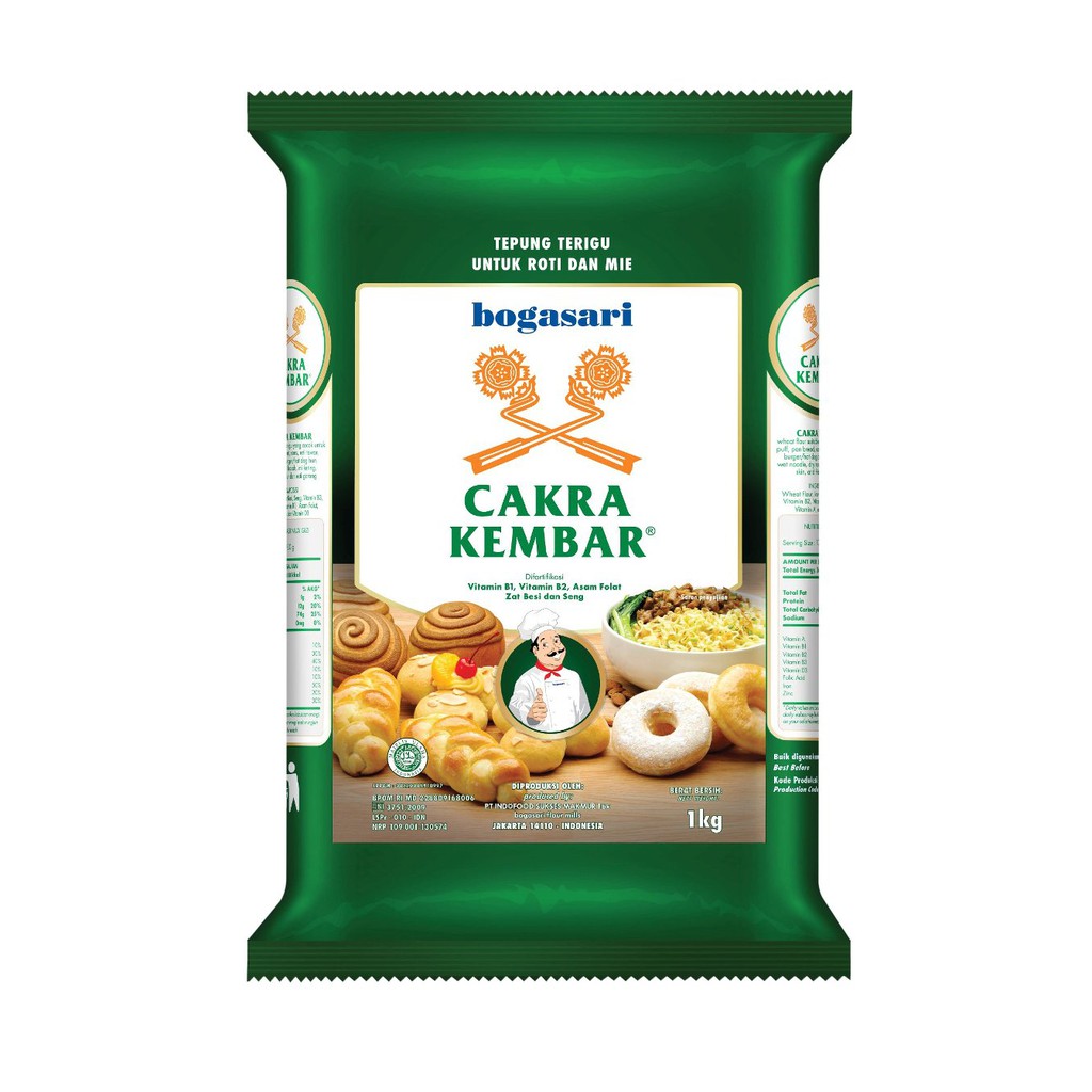 

CAKRA KEMBAR PREMIUM Tepung Terigu 12 x 1 KG
