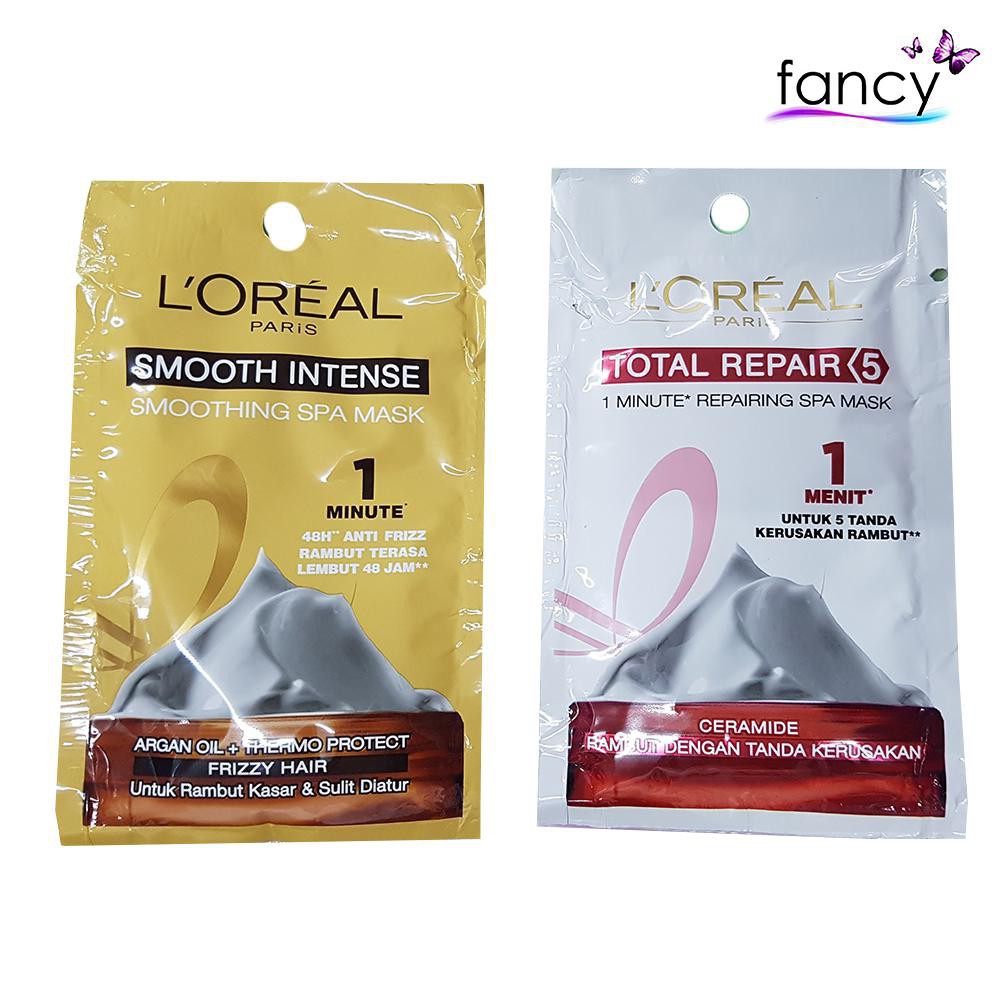 Jual LOREAL TOTAL REPAIR DAN SMOOTH INTENSE MASK SACHET 20ML Shopee