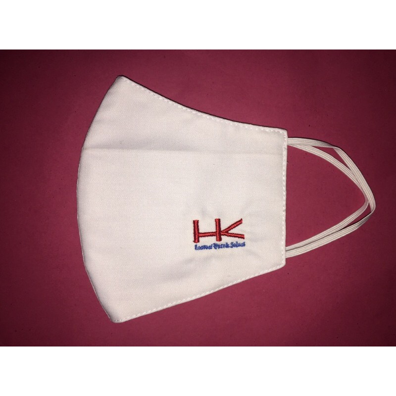 MASKER KAIN 3 PLY BORDIR HK