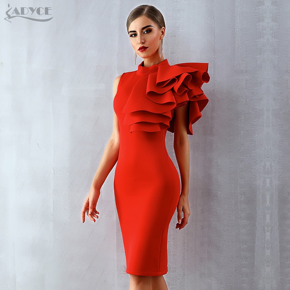 red and white party attire