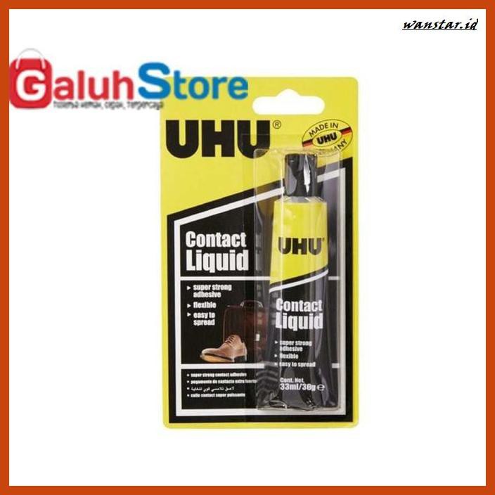 

TAKEREP- UHU CONTACT LIQUID LEM KAIN LEM KARET SEPATU LEATHER RUBBER 33ML -TNALAES-EPAT.