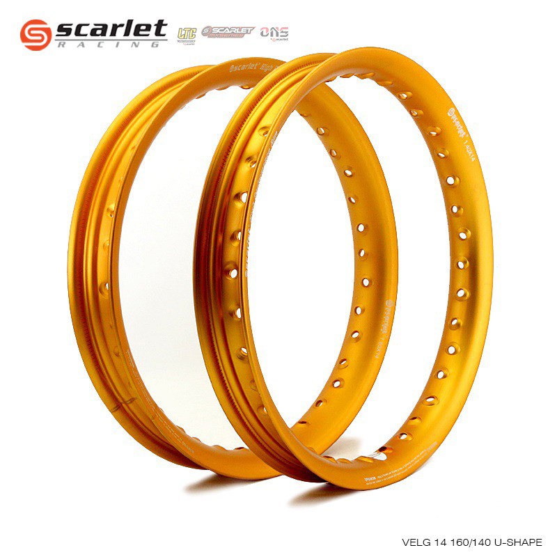 velg pelak Set Scarlet Racing 160 140 Ring 14 Matic