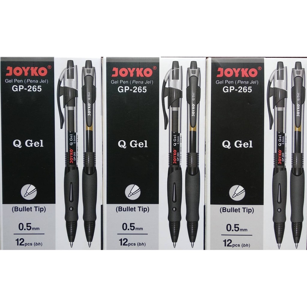 

[ Bayar Ditempat ] Pulpen Joyko Q Gel 0.5mm Cetek ( 1 lusin/12 pulpen)