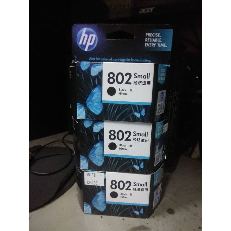 Tinta Printer HP 802 Black ORIGINAL