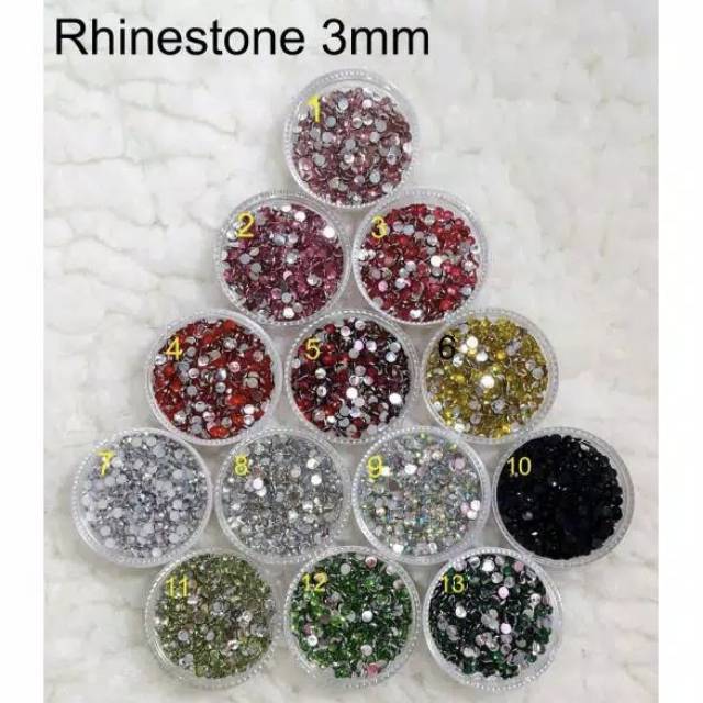 RHINESTONE / GEMSTONE UK. 3MM ISI 29 GR