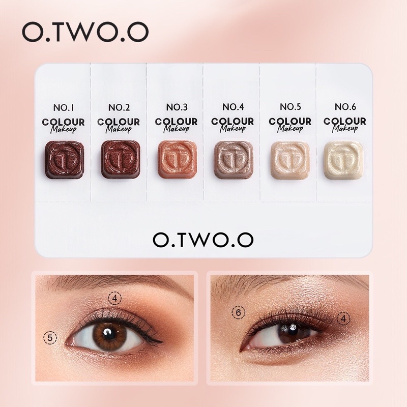 O.TWO.O Eyeshadow Palette Matte Shimmer Long Lasting Eye Makeup Sample trial