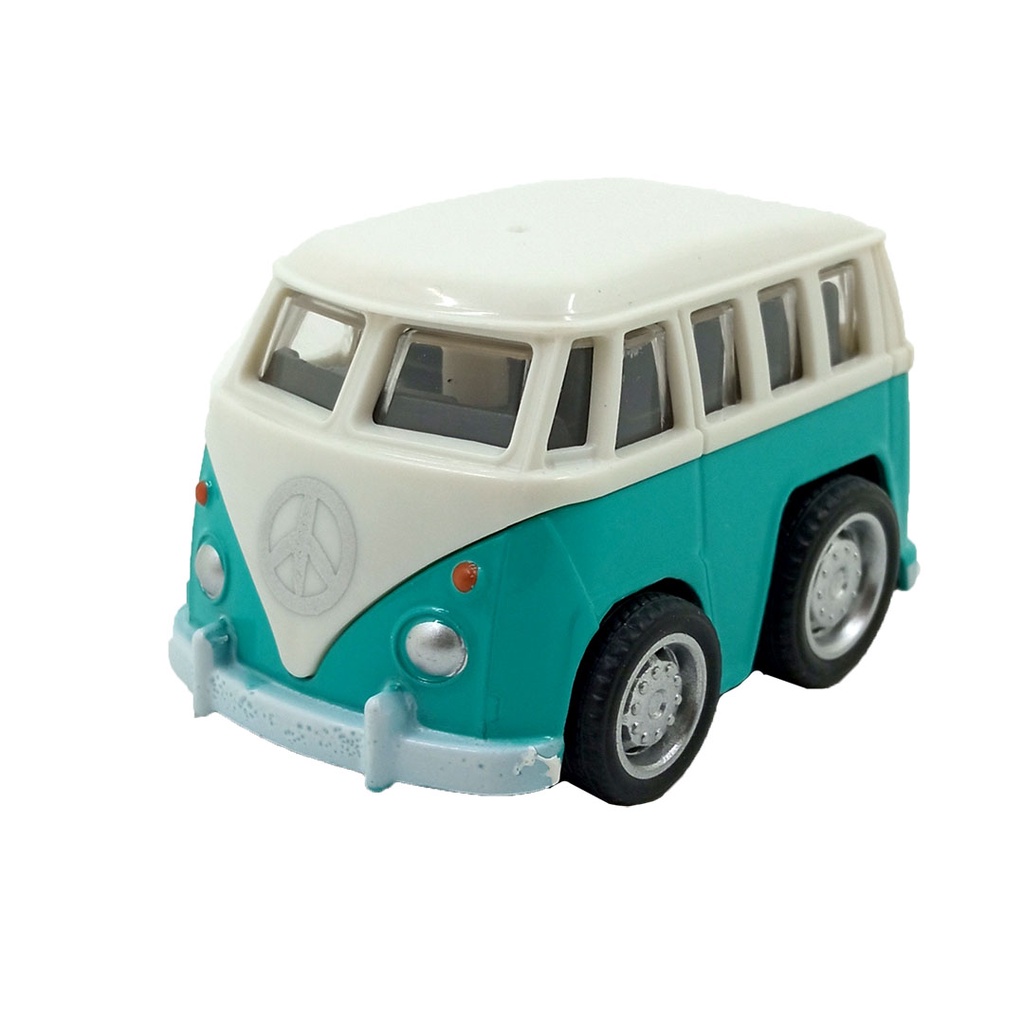 Toy Addict 2-In-1 Mini Bus DieCast Mobil Pullback Mainan Anak