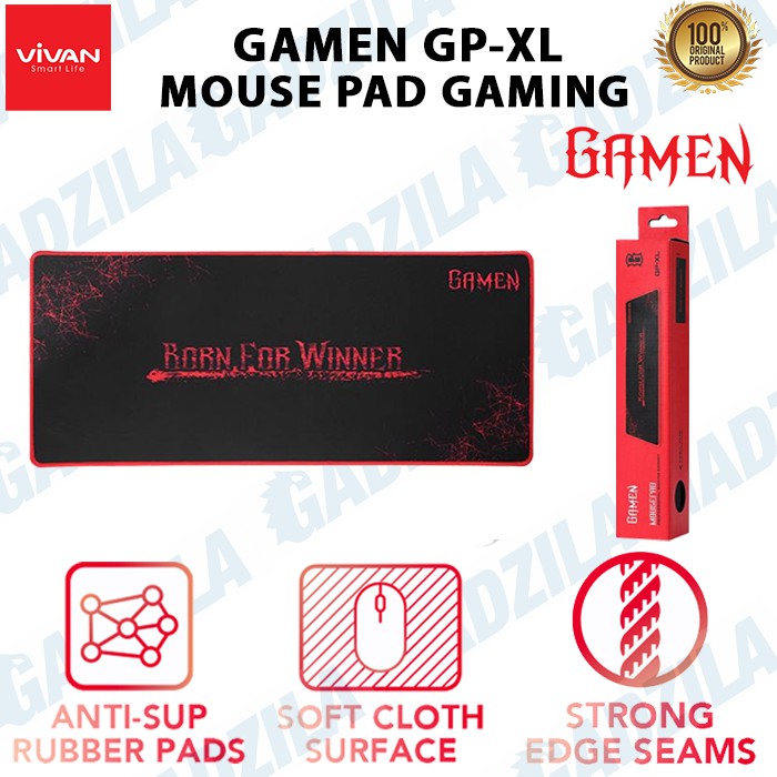 GAMEN GP-XL MOUSE PAD GAMING ANTI SLIP WITH SOFT SURFACE E-SPORTS