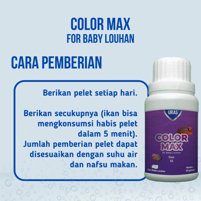 URAS - Color MAX Pelet Growth For Baby Louhan