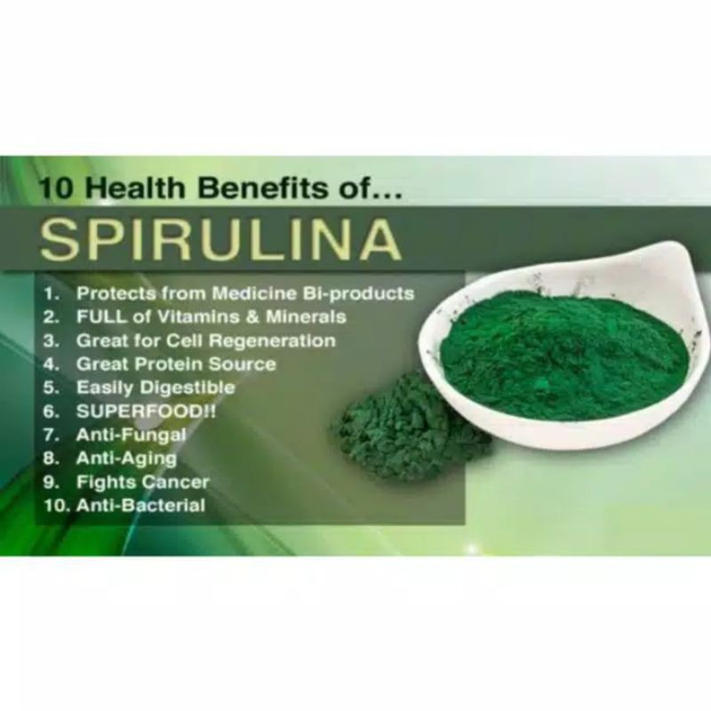 SPIRULINA BUBUK/SPIRULINA POWDER/SPIRULINA PLANTESIS UNTUK IKAN REPACK