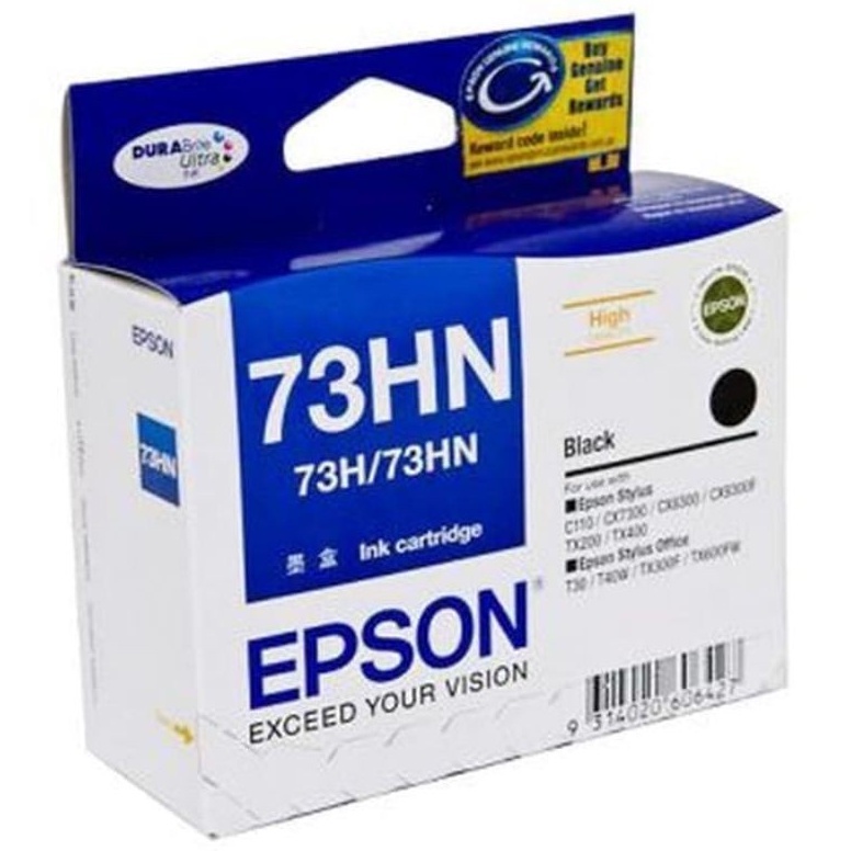 tinta cartridge Epson 73HN black original for : EPSON C110, CX7300, CX8300, CX9300F