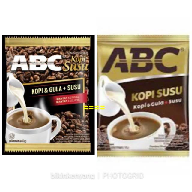 

Kopi ABC Susu Sachet Berat Per Pcs - 35 Gram