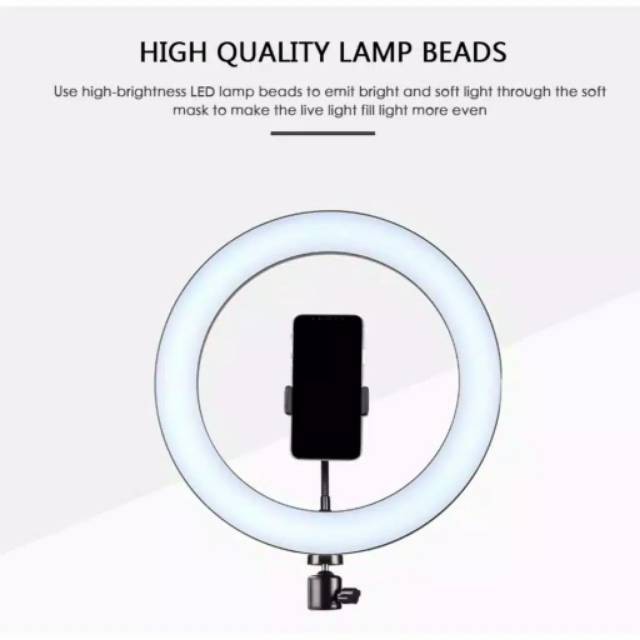 RINGLIGHT SELFIE LED 26 CM/ RING LIGHT LIVE STREAMING TIKTOK 26CM/ LAMPU STUDIO RINGLIGHT