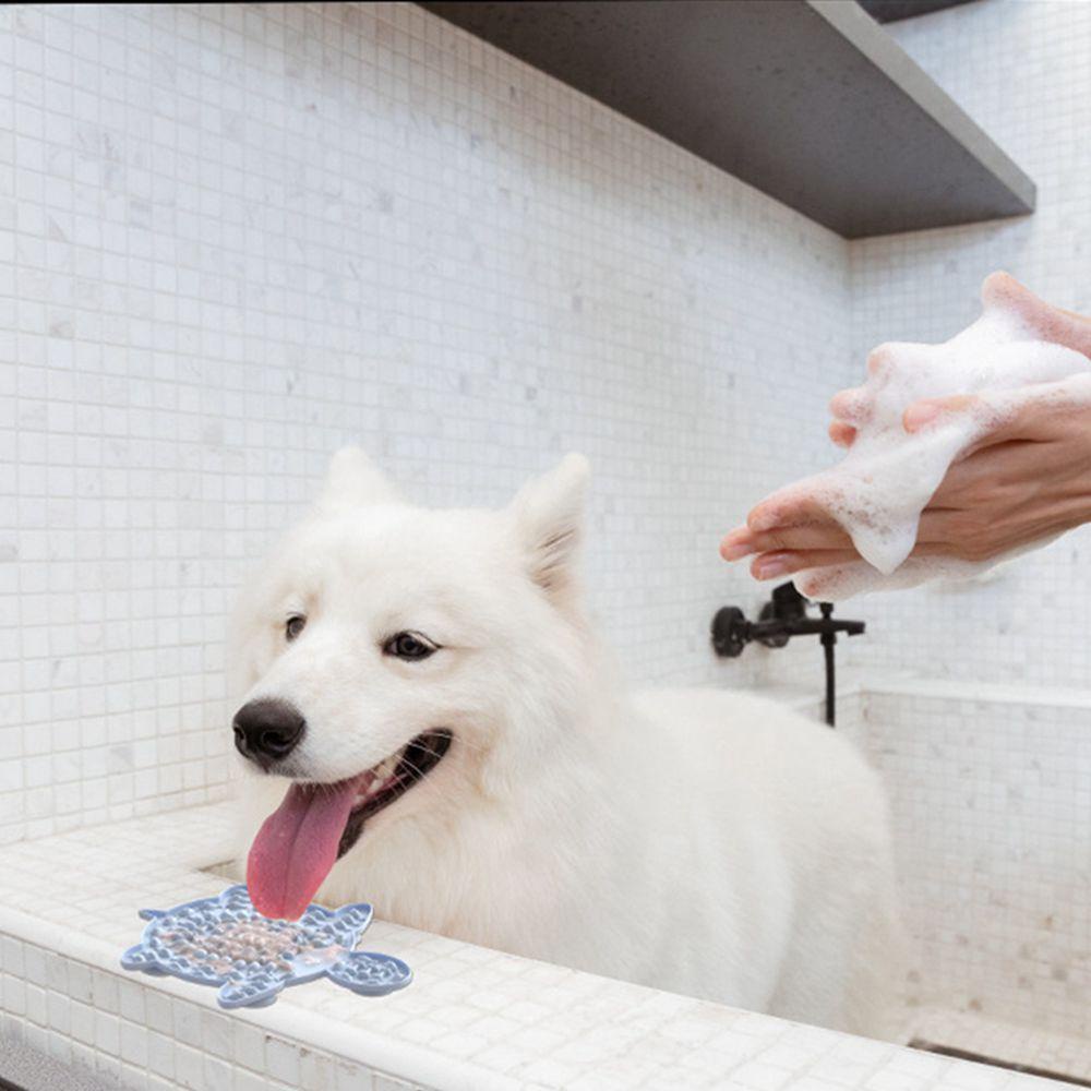 Rebuy Dog Jilat Mat Pad Makan Mangkuk Makanan Makan Pelatih Mencuci Perangkat Gangguan Slow Food Plate