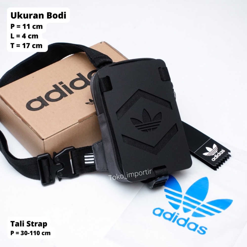 Slingbag Adidas Akrilik Original With Box / Tas Selempang Hardcase