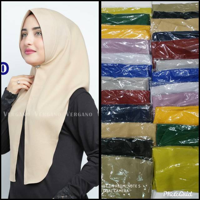 Ready khimar hijab verganoLumina bahan moscrep