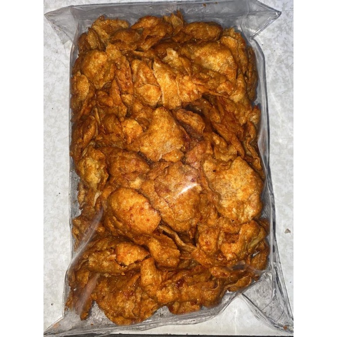 

/////] Emping Aceh Pedas Non Bawang Vegetarian Rapuh Gareng - 500 gram