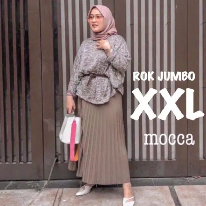 Rok Plisket Jumbo XXL-Rok Plisket Jumbo Hyget Premium-Rok Skirt Jumbo-Plisket Jumbo Mayung